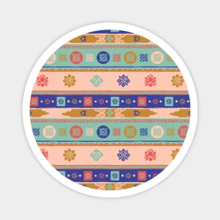 Tibetan Temple - Lotus Pink Magnet